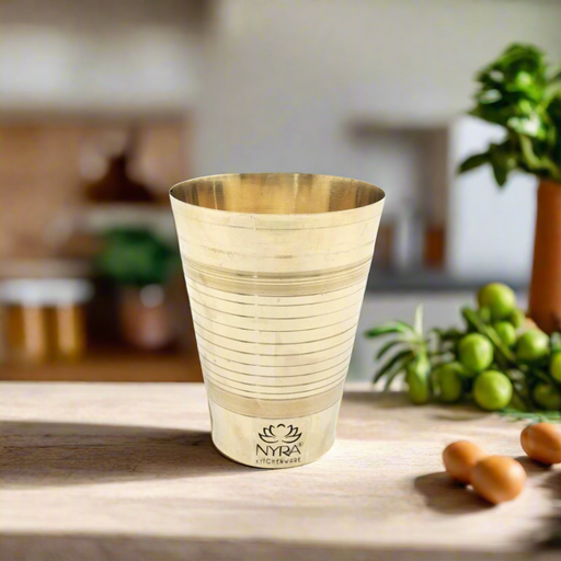 Brass Water Glass (Pital Tumbler) – Drinking Tumbler