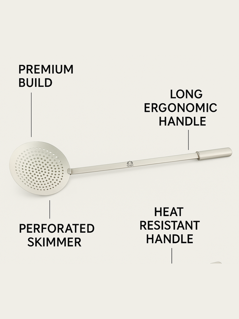 Stainless Steel Jhara/Deep-Frying Skimmer – Deep Fry Skimmer