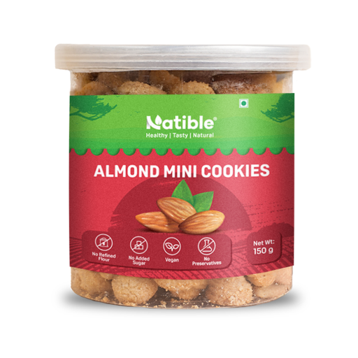 Natible Natible Almond Mini Cookies – Wholesome Snack Cookies (5.82 oz)
