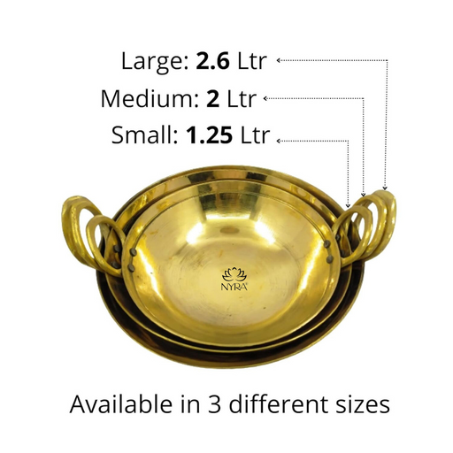Handmade Brass Kadhai – Cooking Wok