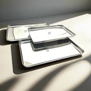 Stainless Steel Glossy-finish Serving Trays – Serving Tray