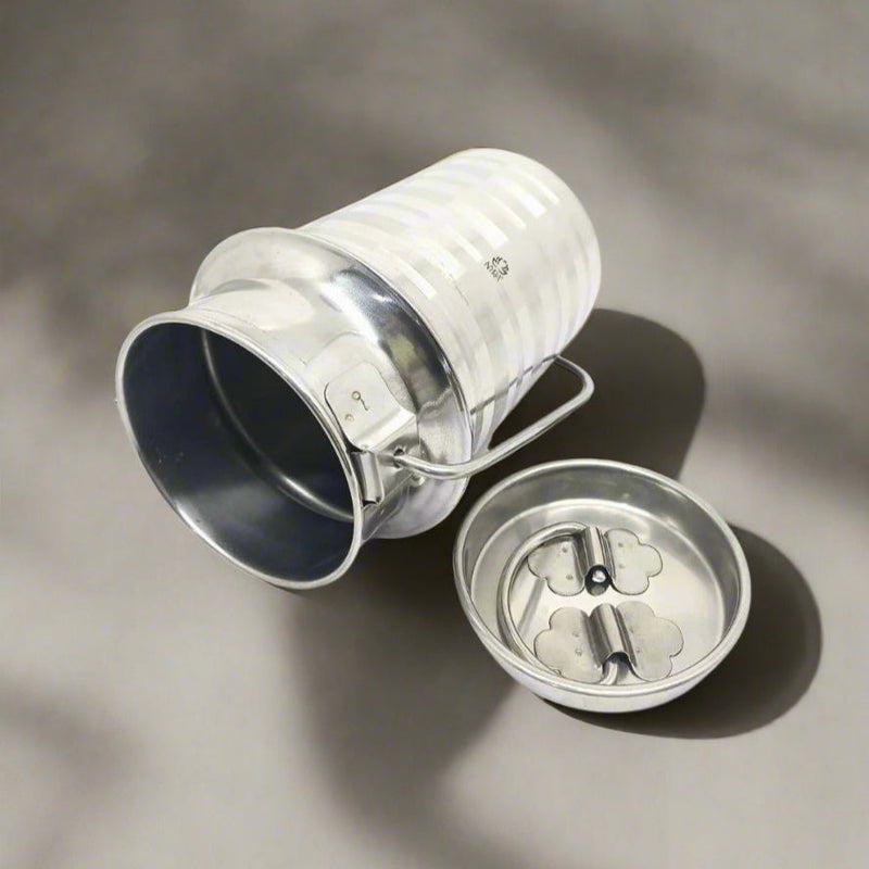 Stainless Steel Jointless Milk Can/Oil Can with Lid - Milk and Oil Storage Container/Balti – Storage Container