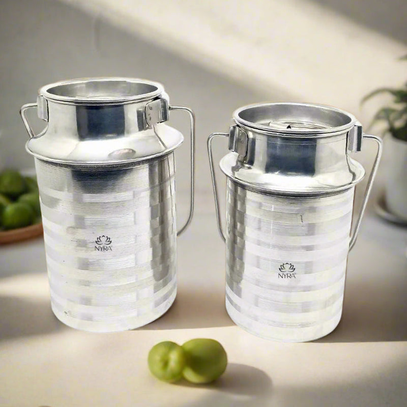 Stainless Steel Jointless Milk Can/Oil Can with Lid - Milk and Oil Storage Container/Balti – Storage Container
