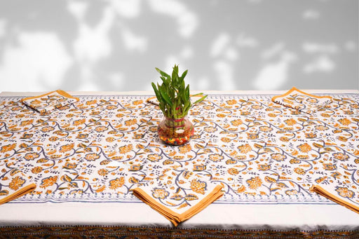 local-kala-peeli-bel-hand-block-six-seater-dining-table-cover-with-six-napkins