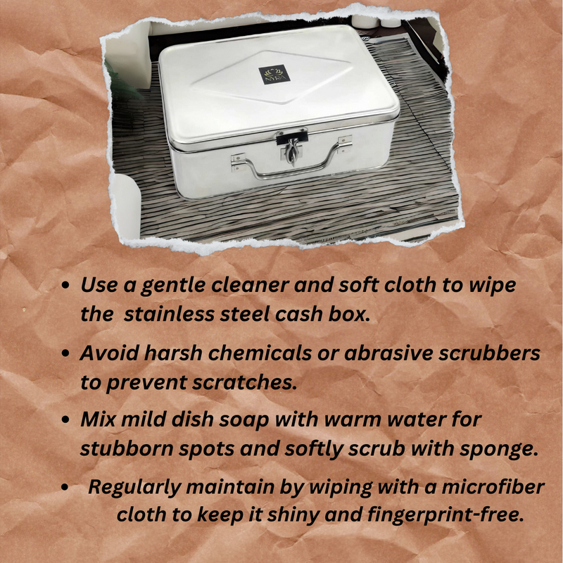 Stainless Steel Multi-Purpose Cash/Storage Box – Storage Container