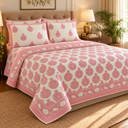 aenak-pink-anaar-handblock-printed-reversible-quilted-bedcover-set