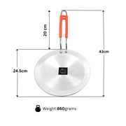 Aluminium Tawa/Griddle with – Flat Griddle Tawa
