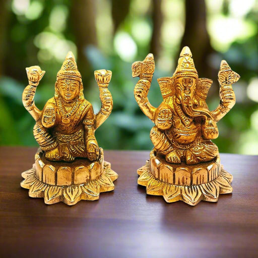 Brass Laxmi Ganesha Idol – Kitchen Utensil