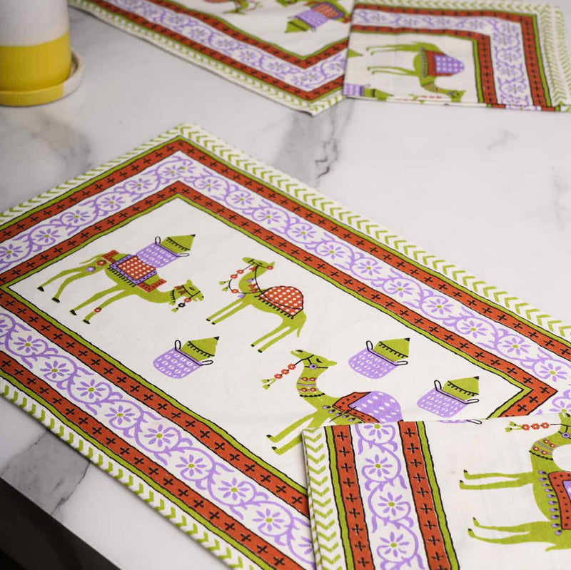 local-kala-camel-set-of-6-table-mats-and-6-napkins