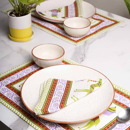 local-kala-camel-set-of-6-table-mats-and-6-napkins