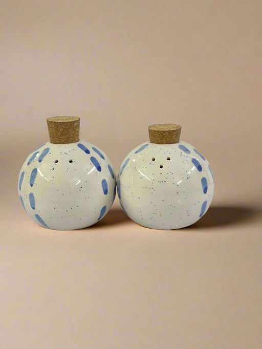 Nurture India Blue Dot Dash Salt Pepper Shaker