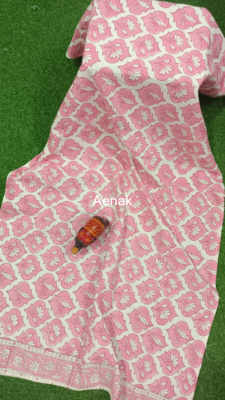aenak-pink-parrot-handblock-printed-waffle-cotton-bathing-towel