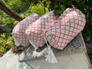 aenak-pink-jaal-handblock-quilted-vanity-pouches