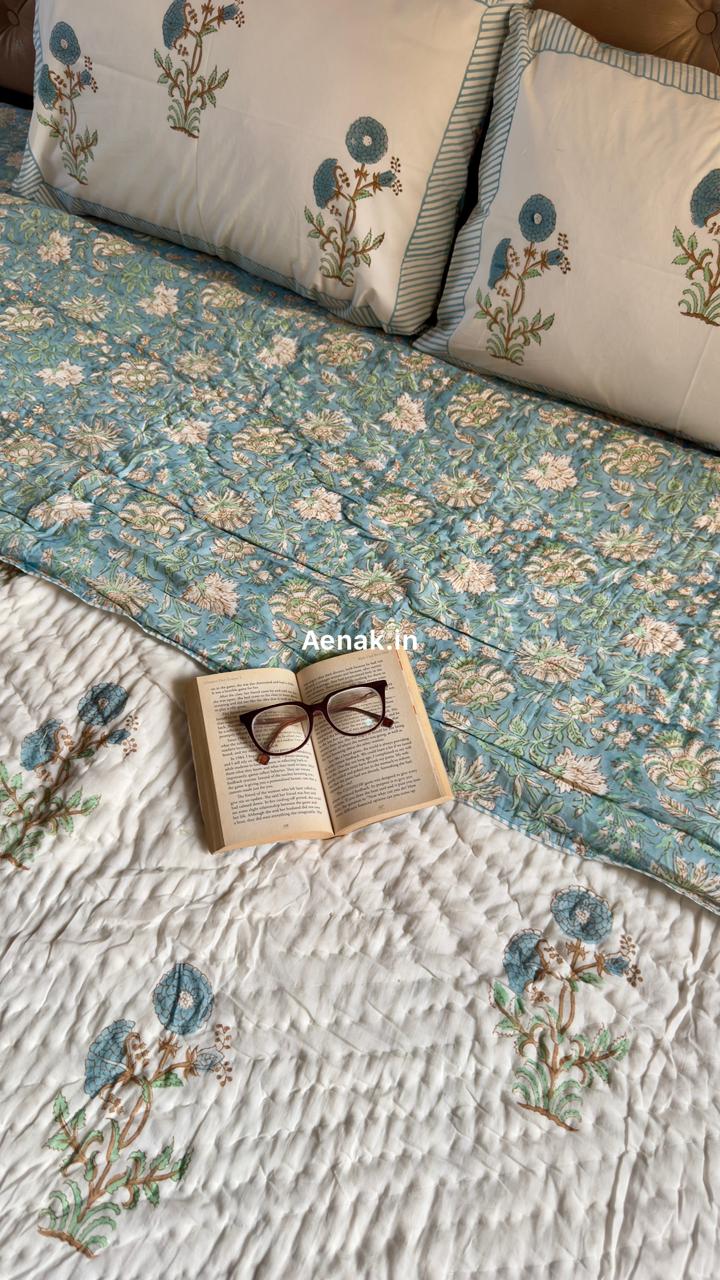 aenak-yellow-chevron-elephant-handblock-reversible-mulmul-cotton-quilt-copy