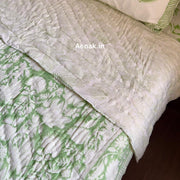 aenak-green-garden-handblock-printed-reversible-mulmul-cotton-quilt