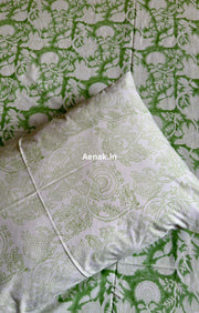 aenak-green-garden-handblock-bedsheet-quilt-combo-set