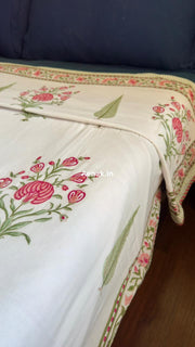 aenak-purple-rose-handblock-printed-mulmul-cotton-reversible-dohar-copy