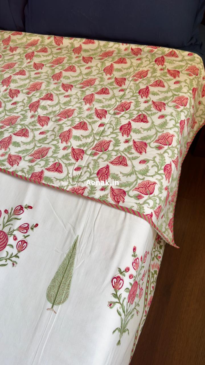 aenak-purple-rose-handblock-printed-mulmul-cotton-reversible-dohar-copy