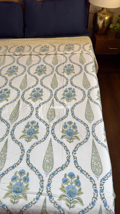 aenak-red-palm-handblock-printed-mulmul-cotton-reversible-dohar