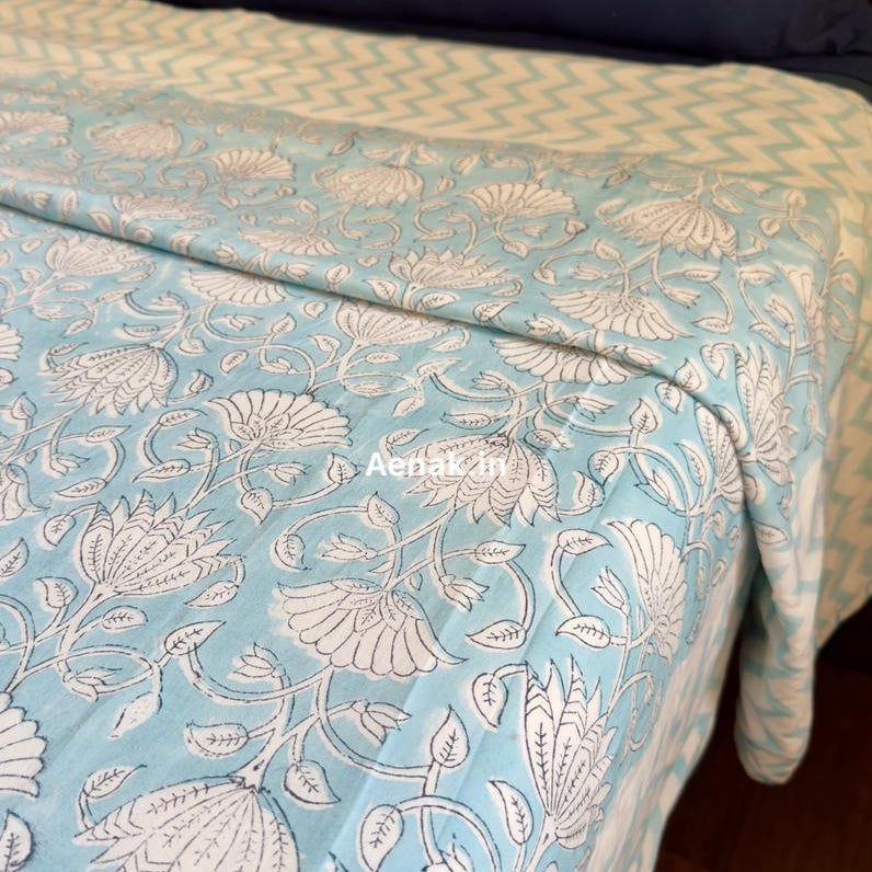 aenak-green-elephant-handblock-mulmul-cotton-reversible-dohar-copy