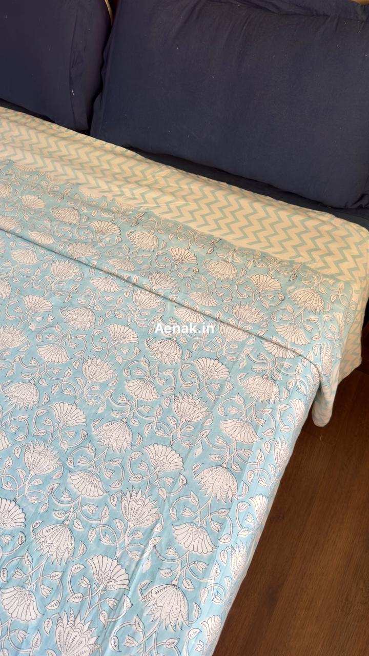 aenak-green-elephant-handblock-mulmul-cotton-reversible-dohar-copy