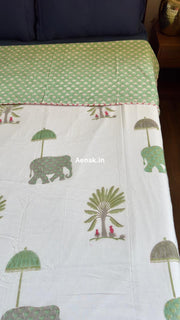 aenak-red-lotus-jaal-handblock-printed-mulmul-cotton-reversible-dohar