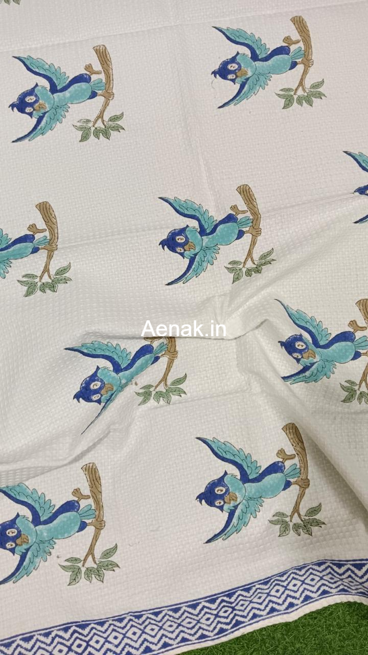 aenak-happy-sparrow-handblock-printed-waffle-cotton-bathing-towel