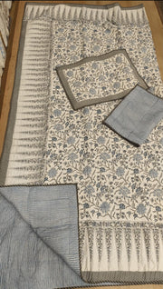 aenak-blue-floral-jaal-handblock-printed-reversible-quilted-cotton-bedcover-set-105x108