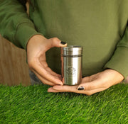 Elegant Stainless Steel and Glass Salt & Pepper Sprinkler – Drinking Tumbler