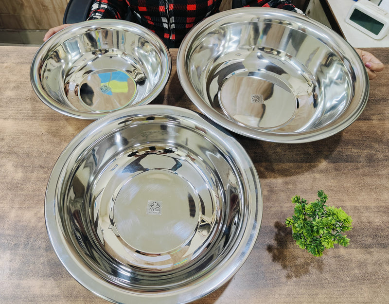 Stainless Steel Deep Mixing Bowl – Serving Bowl