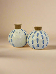 Nurture India Blue Dot Dash Salt Pepper Shaker