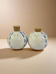 Nurture India Blue Dot Dash Salt Pepper Shaker