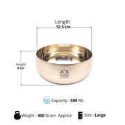 Pure Bronze Kansa Bowls – Serving Bowl