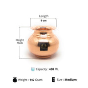 Premium Copper Lota – Kitchen Utensil