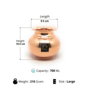 Premium Copper Lota – Kitchen Utensil