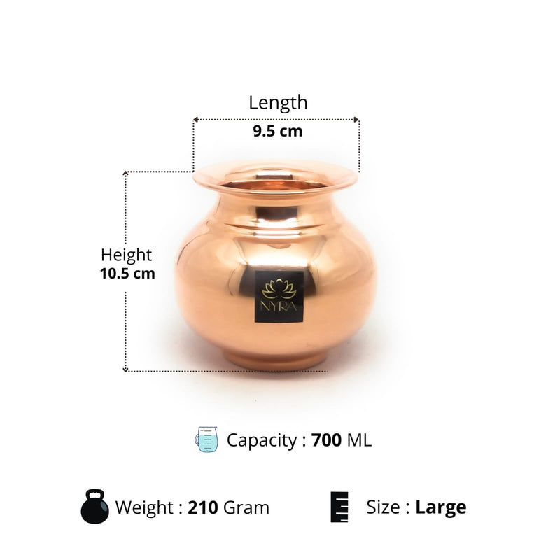 Premium Copper Lota – Kitchen Utensil