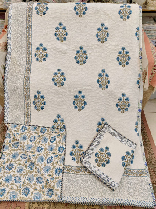 aenak-royal-indigo-buta-handblock-printed-reversible-quilted-cotton-bedcover-set-105x108