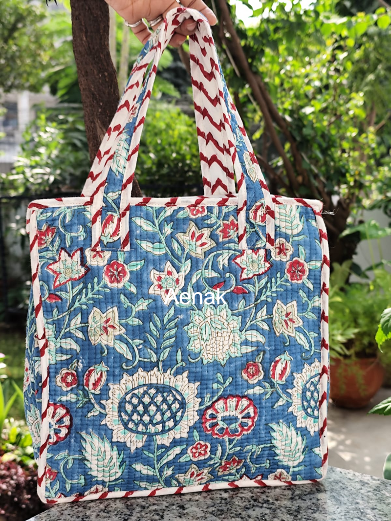 aenak-indigo-bloom-handblock-artisanal-lunch-bag