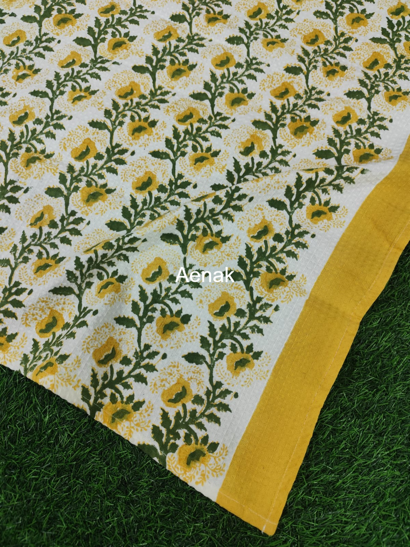 aenak-orange-phool-handblock-waffle-cotton-towel-copy