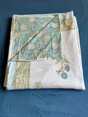 aenak-blue-marigold-handblock-bedsheet-dohar-combo-set