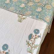 aenak-blue-marigold-handblock-bedsheet-dohar-combo-set