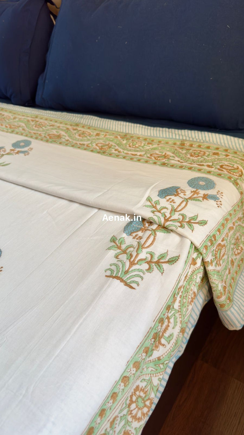 aenak-blue-marigold-handblock-bedsheet-dohar-combo-set