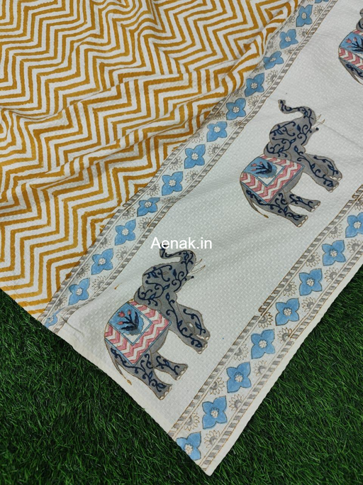 aenak-yellow-chevron-handblock-printed-waffle-cotton-bathing-towel