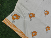 aenak-orange-sparrow-handblock-printed-waffle-cotton-bathing-towel