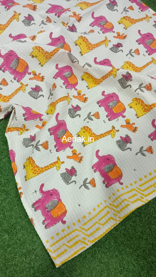 aenak-elephant-giraffe-rocket-handblock-printed-waffle-cotton-bathing-towel