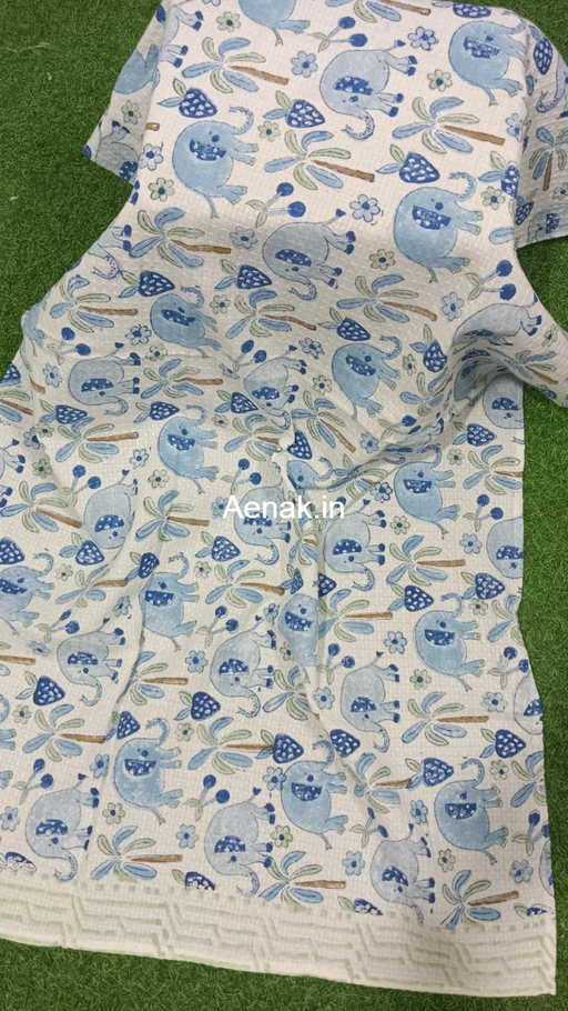 aenak-blue-elephant-handblock-printed-waffle-cotton-bathing-towel