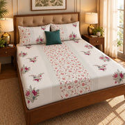 aenak-burgundy-anaar-jaal-handblock-premium-cotton-bedsheet-set