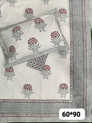 aenak-red-marigold-handblock-premium-cotton-bedsheet-set