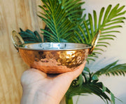Copper Serving Kadhai/Wok Insulated with Stainless Steel – Cooking Kadai