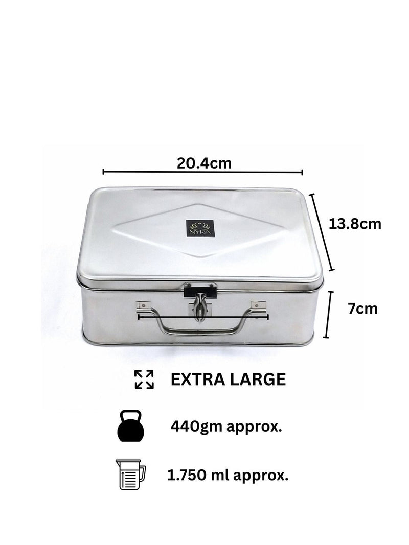 Stainless Steel Multi-Purpose Cash/Storage Box – Storage Container